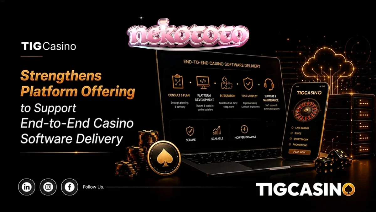 Tampilan antarmuka teknologi platform kasino modern yang modular
